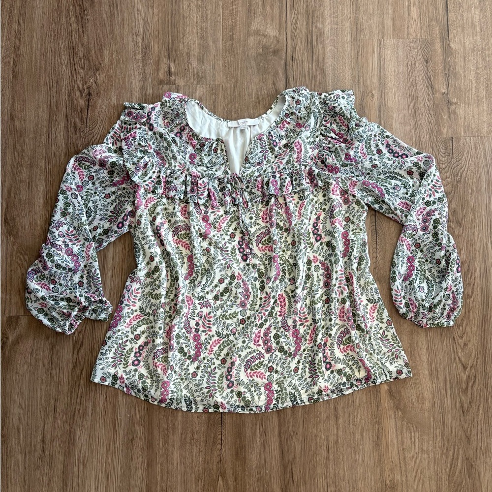LOFT Flower Blouse